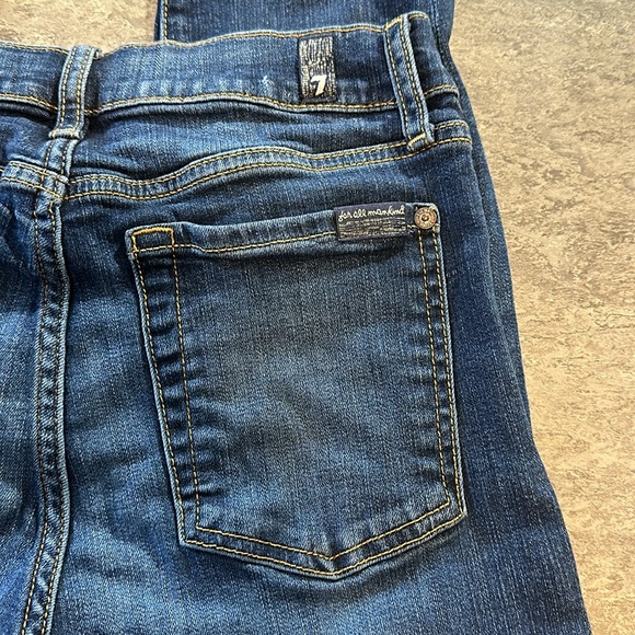 7 for All Mankind b(air) The Ankle Skinny Dark Blue Jeans - Picture 5 of 5